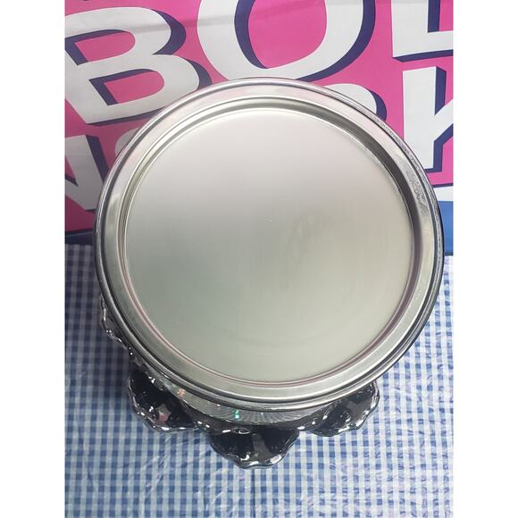 BBW Water Globe Blood Shot Eye Turning Large 3 Wick Candle Holder / Pedestal